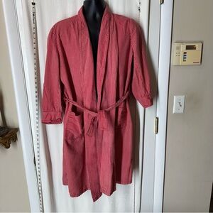 Vintage Red Striped Robe